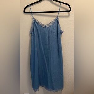 Love, Fire Lace and Chambray Mini Dress